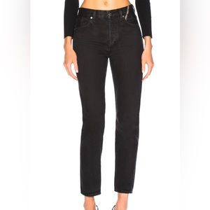 JEAN ATELIER Ryan Jeans Size 30 Lava Wash Black Button Front 100% Cotton NWT